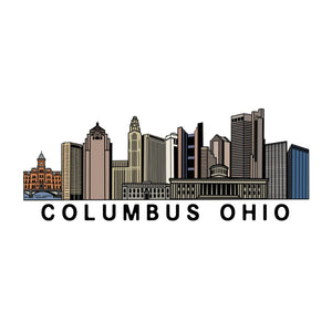 Columbus Color Skyline Sticker