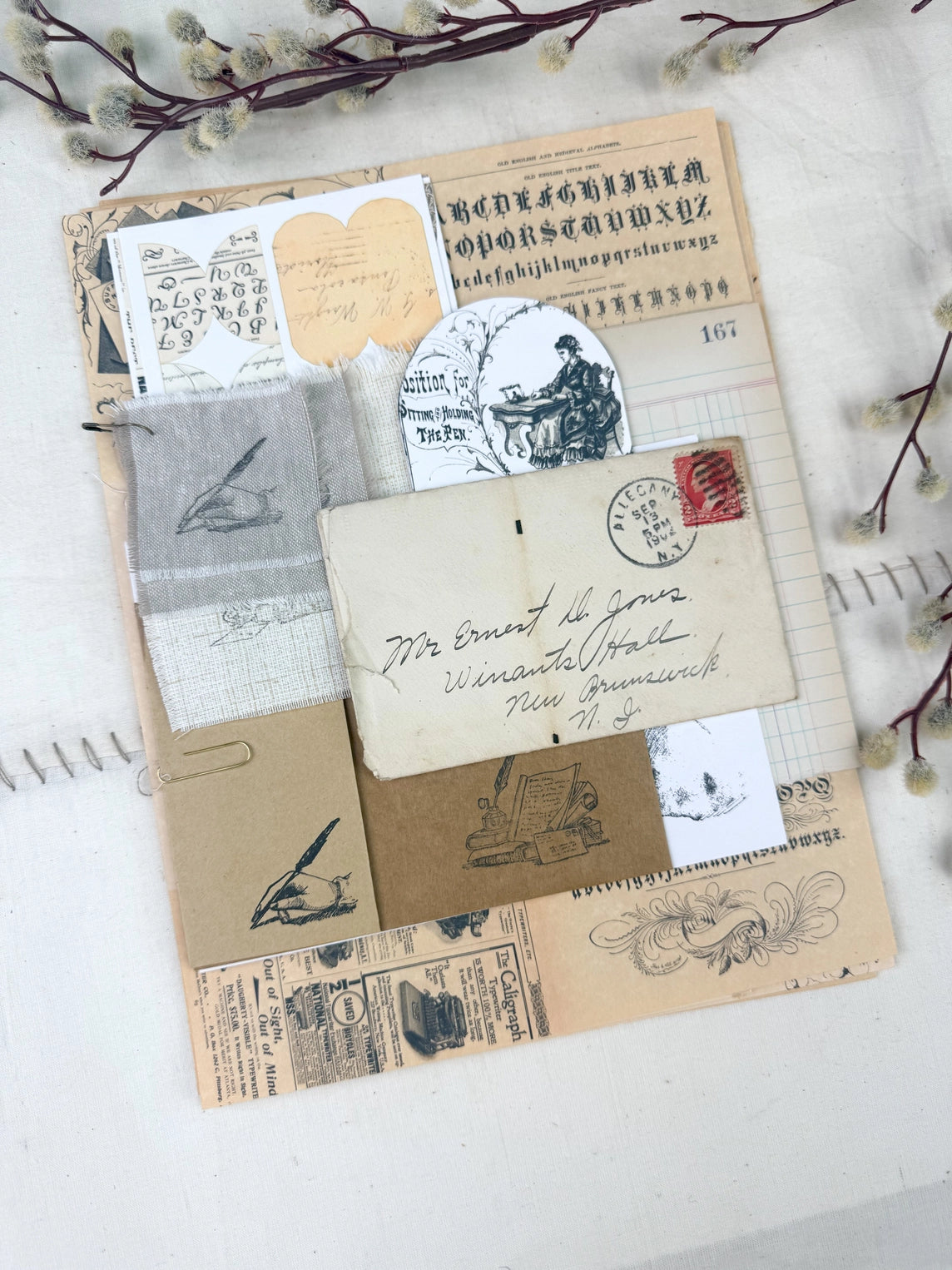 Writing Ephemera Kit For Paper Crafting