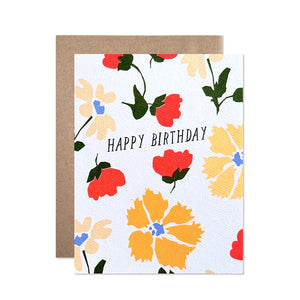 Happy Birthday Bright Neon Cut Out Garden