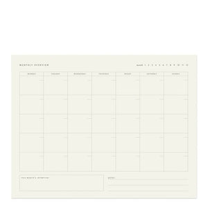 Monthly Calendar Notepad