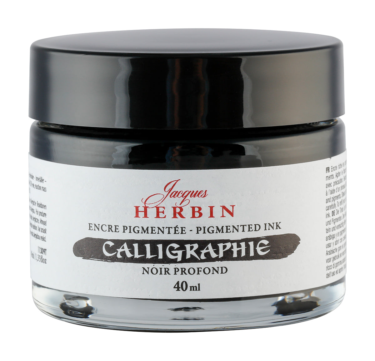 Jacques Herbin Deep Black Pigmented Calligraphy Ink