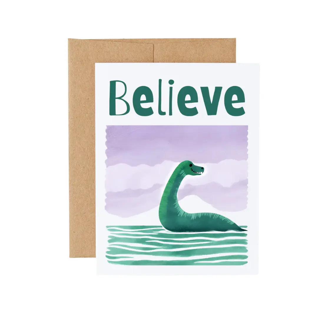 Loch Ness Monster Believe Nessie Greeting Card