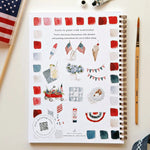 Load image into Gallery viewer, Emily Lex Americana Watercolor Workbook
