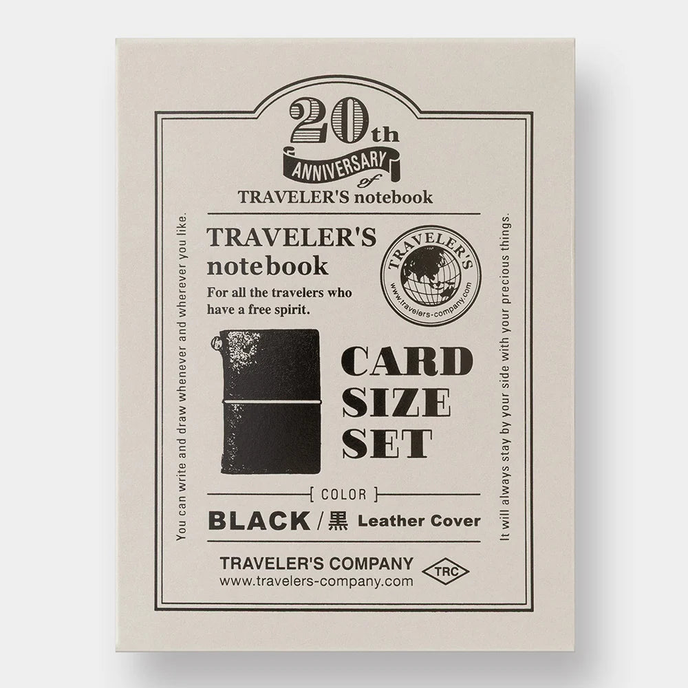 Traveler’s Notebook 20th Anniversary Card Size Set