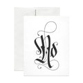 "No" Greeting Card