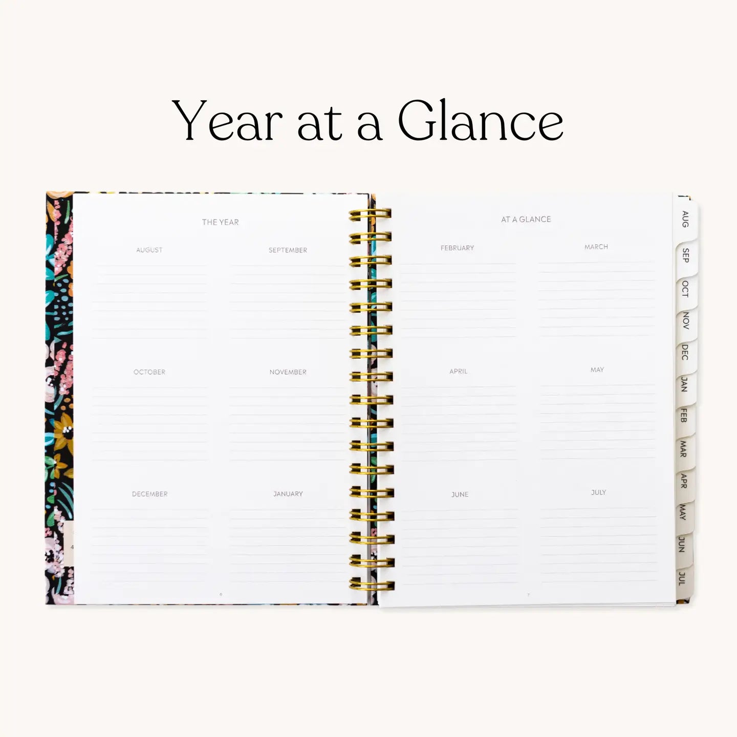 Pressed Floral 2025-2026 Academic Planner