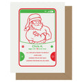 Holiday Santa Claus Dating App Christmas Card