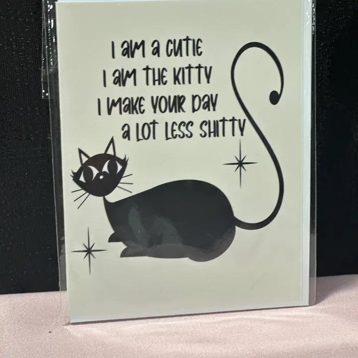 Kitty Shitty Greeting Card