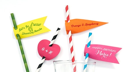 Stir Sticks + Straw Tags
