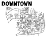 Load image into Gallery viewer, Downtown Columbus Map Print
