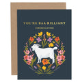 You're Baa-Rilliant Goat Congratulations Card