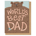 World's Best Dad Bear Greeting Card