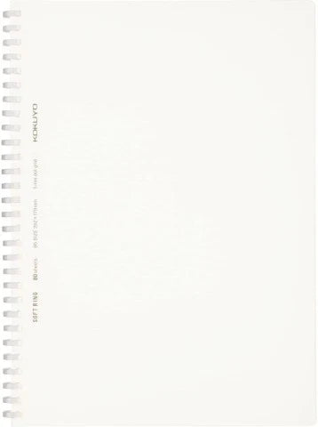 Kokuyo soft ring clear notebook dotted 5mm