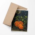 Midnight Pumpkin Vines Halloween Notecards