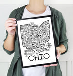 Load image into Gallery viewer, Ohio Map White
