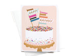 Load image into Gallery viewer, Happy Birthday Sprinkle Cake Greeting Card
