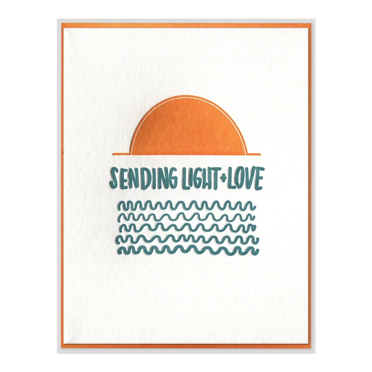 Sending Light and Love Encouragement Card