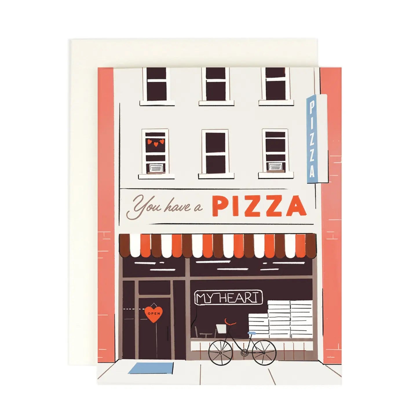 Pizza My Heart Love Card