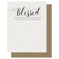 Holiday Crass Calligraphy Blessed Card