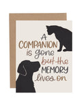 Pet Sympathy Greeting Card