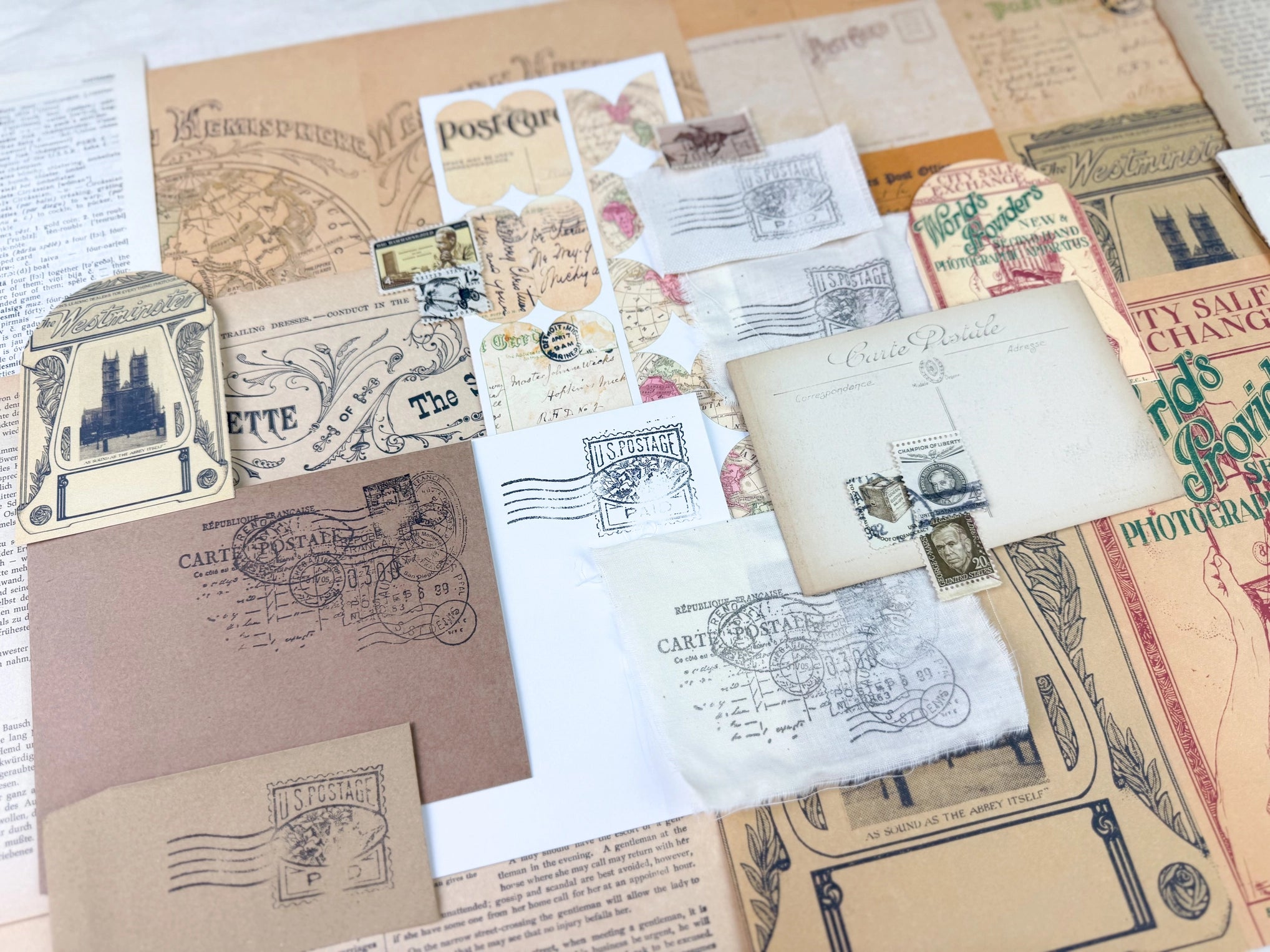 Travel Ephemera Kit For Paper Crafting