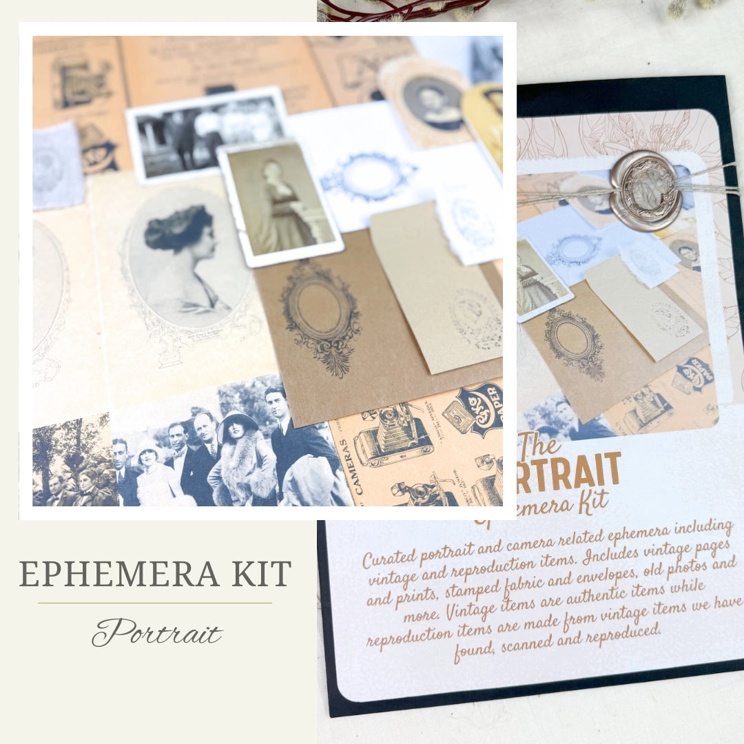Portrait Ephemera Kit For Paper Crafting