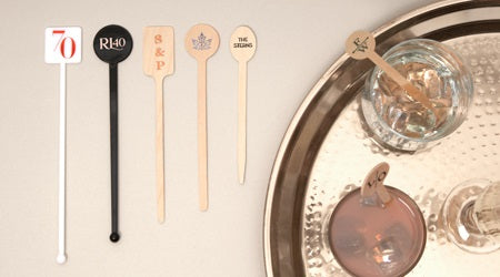 Stir Sticks + Straw Tags