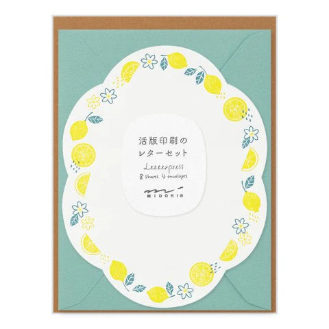 Midori Letterpress Letter Set