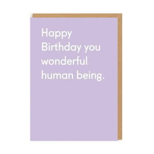 Wonderful Human Being Greeting Card