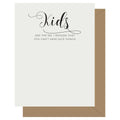 Crass Calligraphy Kids Card