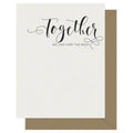 Crass Calligraphy Together Card