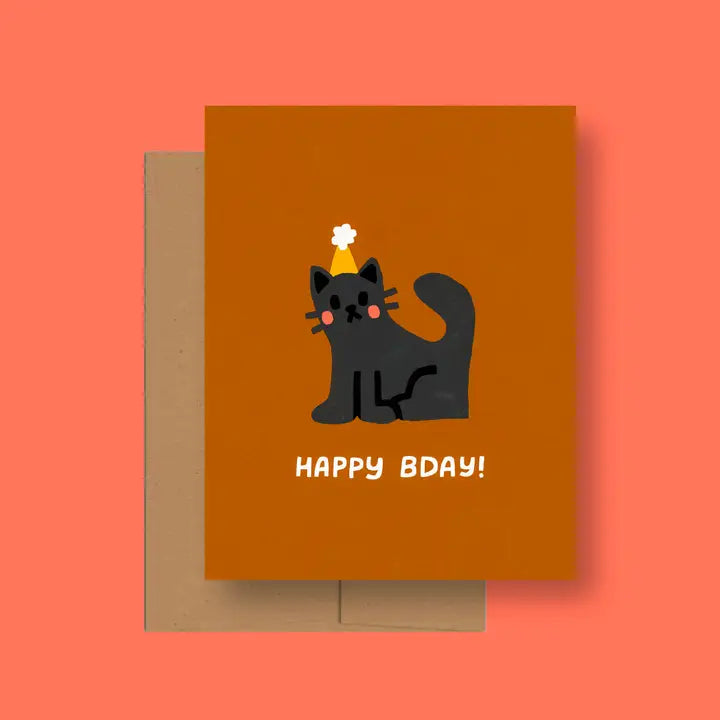 Kitty Birthday Card