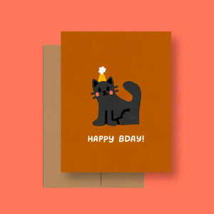 Kitty Birthday Card