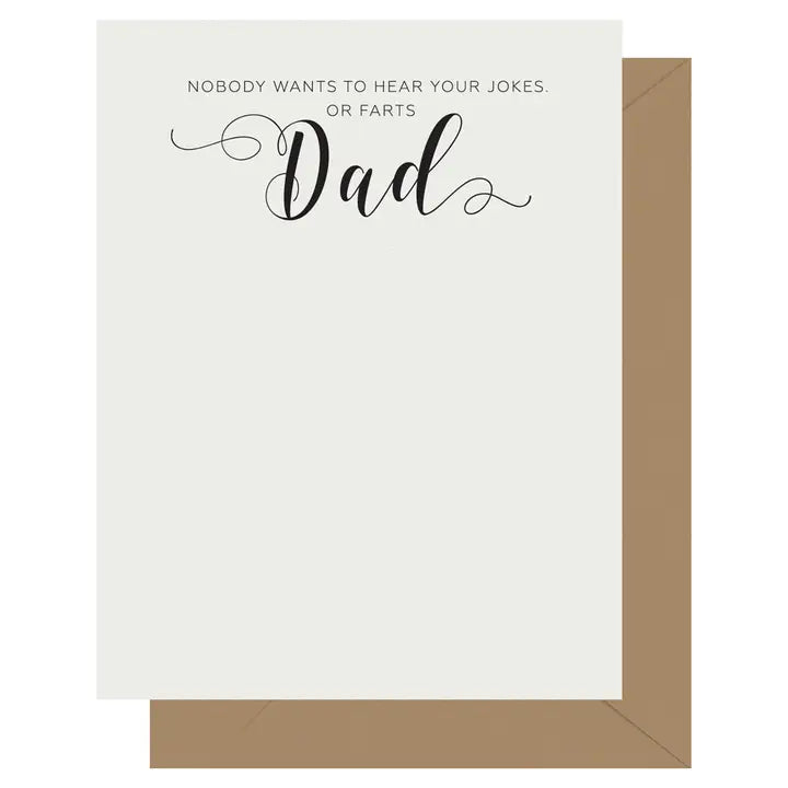 Crass Calligraphy Dad Card