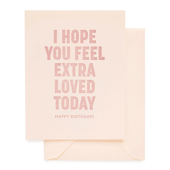 Extra Loved Birthday Card
