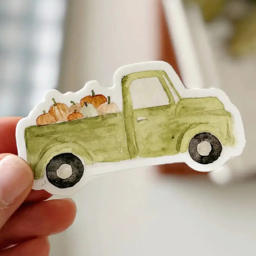 Emily Lex Pumpkin Truck Sticker