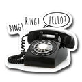 Hello? Rotary Phone Landline Sticker