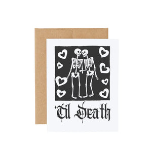 ‘Til Death Goth All Black Love Card