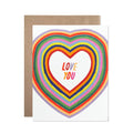 Love You Hearts Card