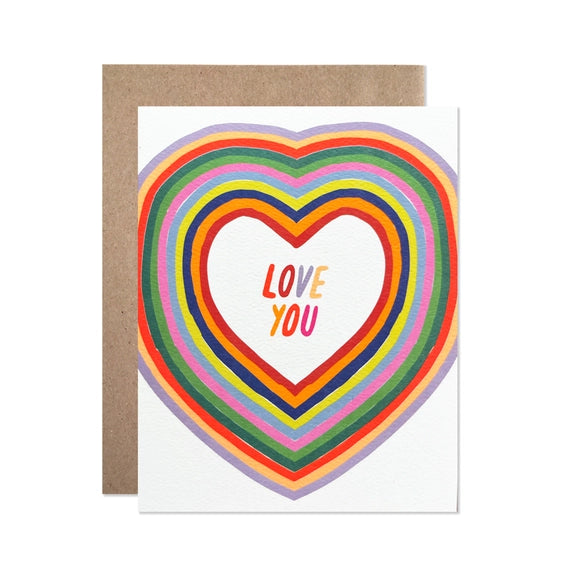 Love You Hearts Card