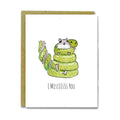 Snake Hug I Miss You Card