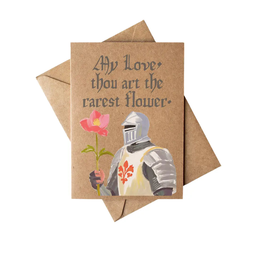 Medieval Knight Love Card