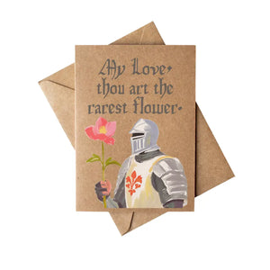 Medieval Knight Love Card