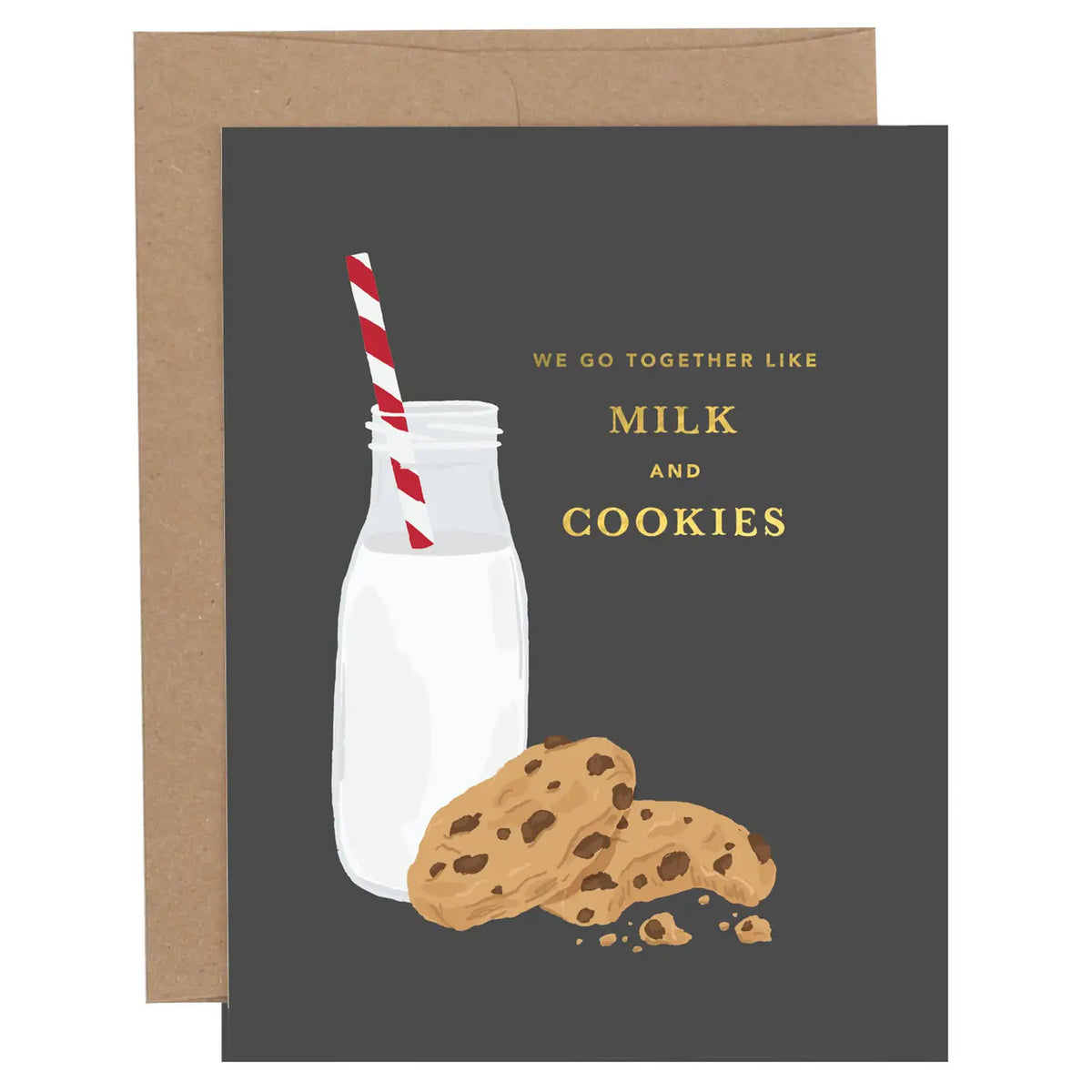 Milk and Cookies Friendship Greeting Card