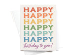 Load image into Gallery viewer, Rainbow Happy Birthday Greeting Card
