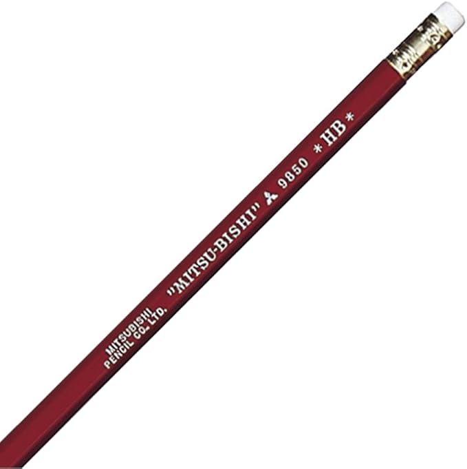 Mitsubishi Pencil W/ Eraser 9850 HB