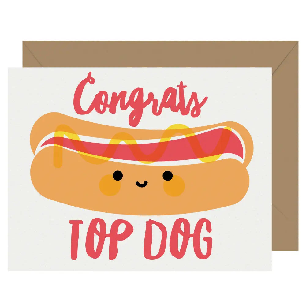 Cutie Kawaii Top Dog Card
