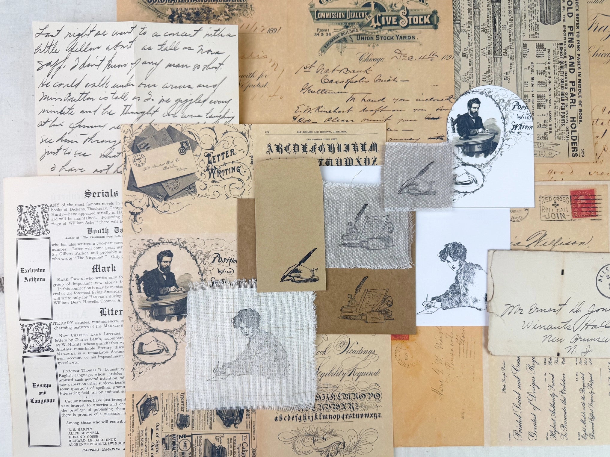 Writing Ephemera Kit For Paper Crafting