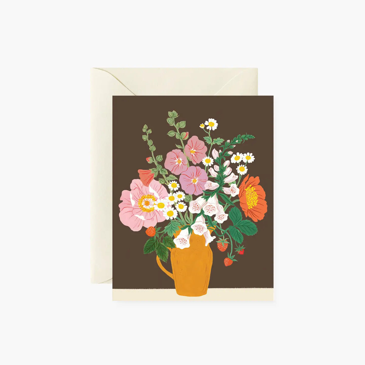 Clay Floral Vase Card