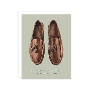 Fancy Loafers For Father's Day Greeting Card